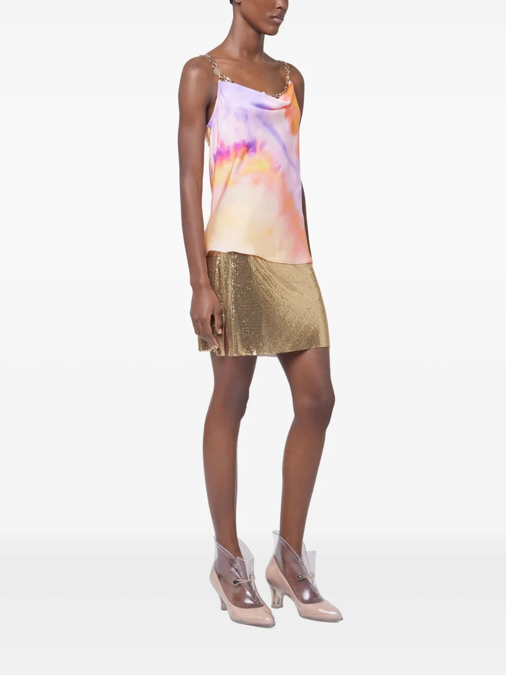 Top Top Tie and Dye Rabanne Multicolore Femme
