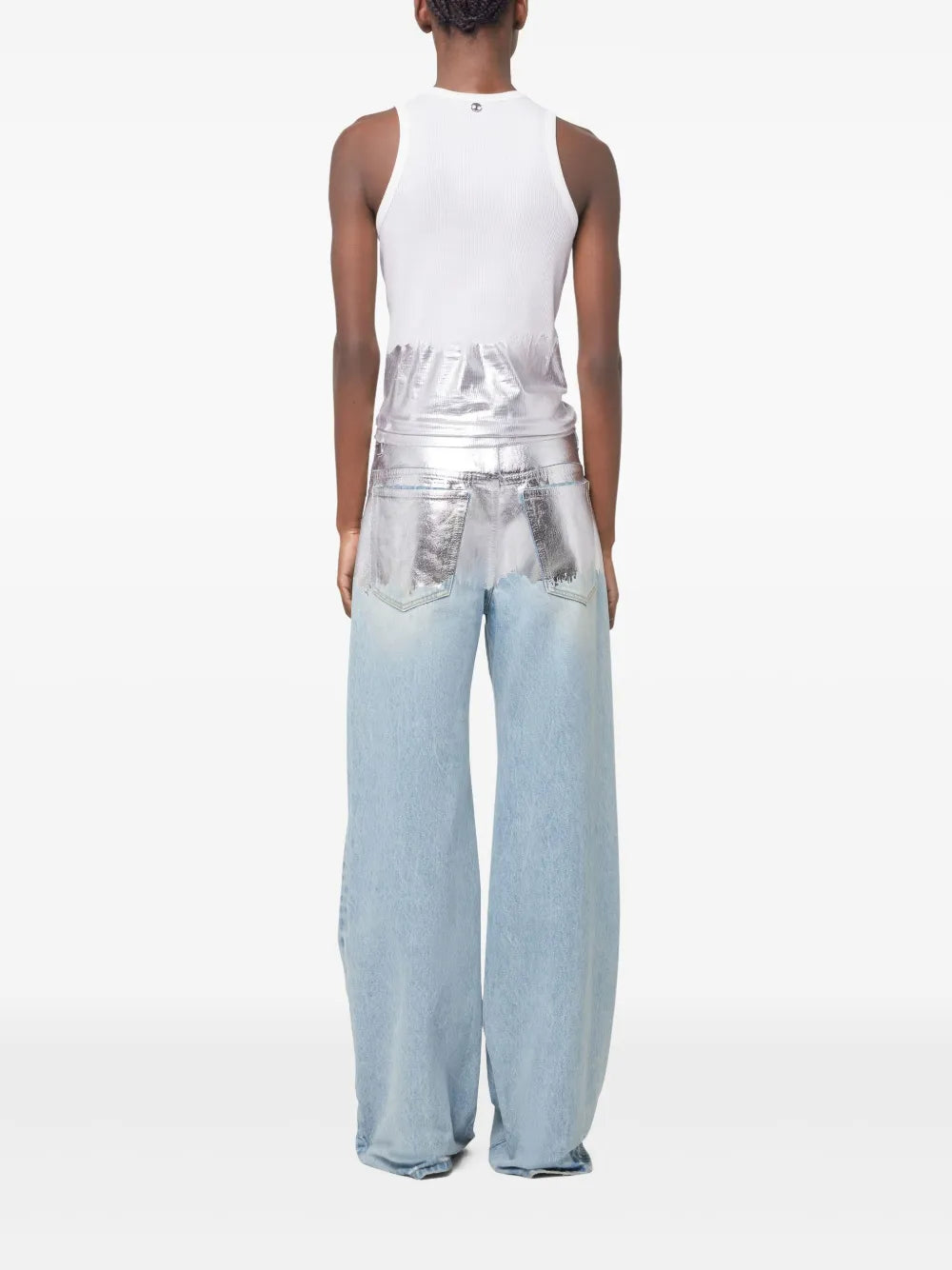 Tops Piercing Tank Top Rabanne White Femme