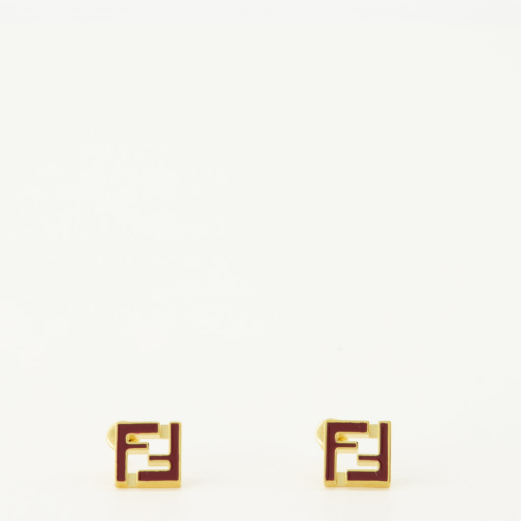 여성을 위한 Fendi 브랜드의 Forver 보르도 귀걸이 이미지 - 2026년 봄-여름 시즌 - 정면 보기