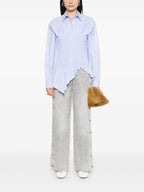 Hosen Andreea Button Jeans Iro Grau Femme