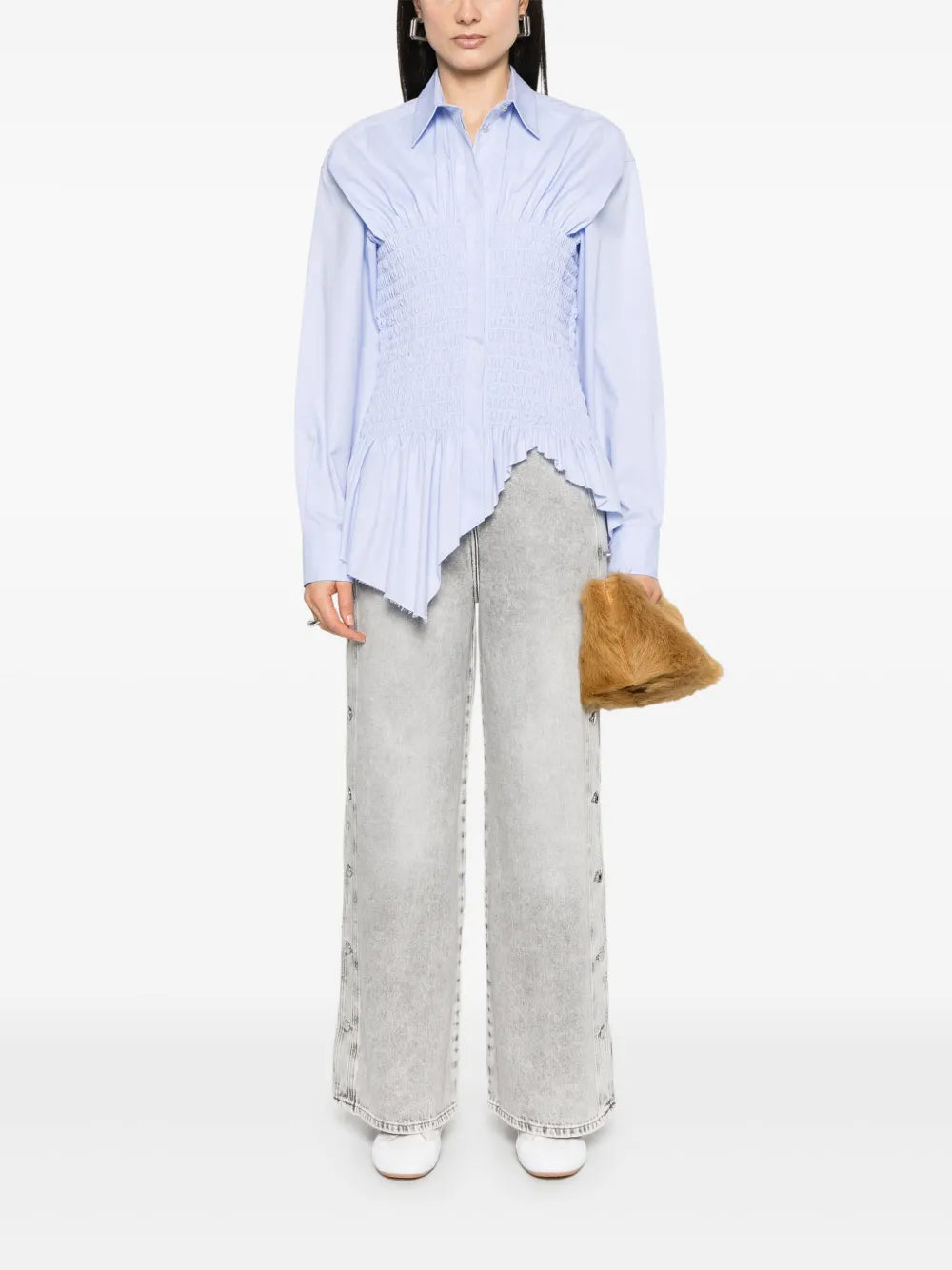 Hosen Andreea Button Jeans Iro Grau Femme