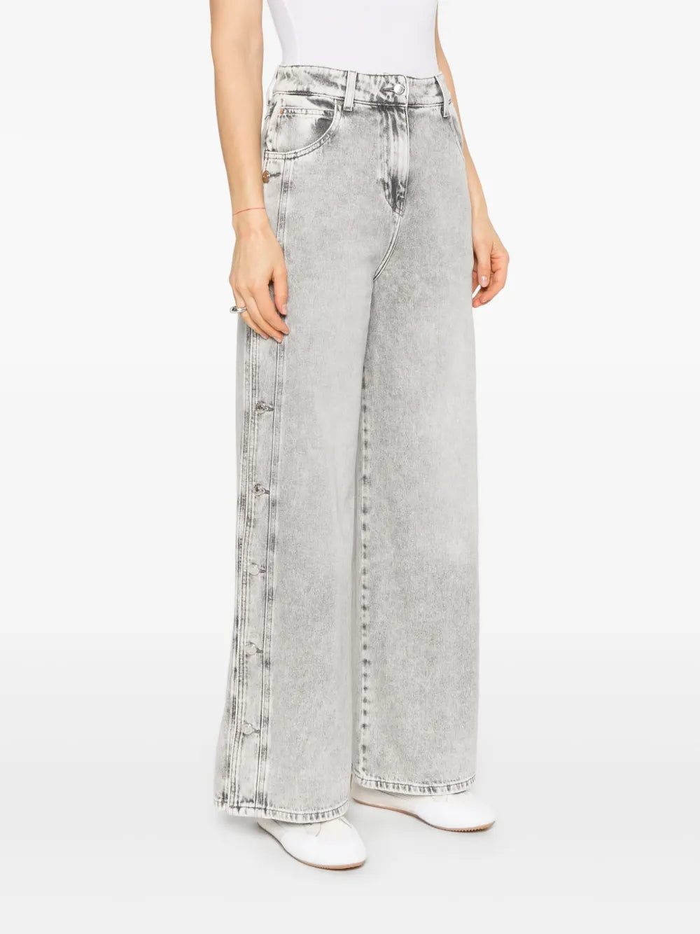 Hosen Andreea Button Jeans Iro Grau Femme