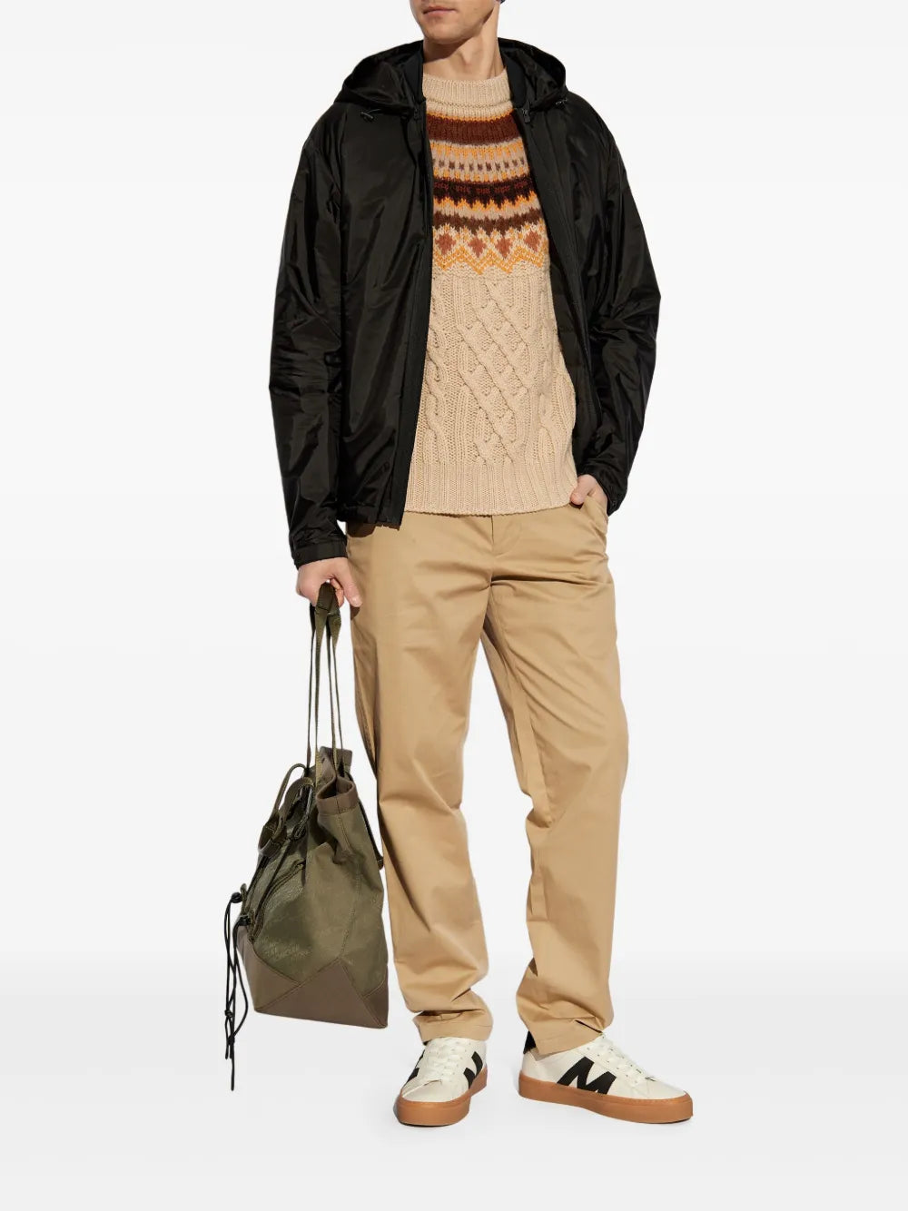 Jaquetas Sarrans Casaco de Vento em Camadas Moncler Preto Homme