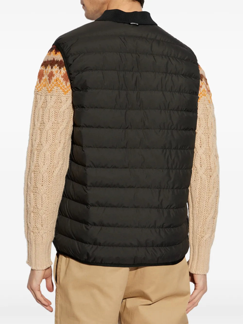 Jaquetas Sarrans Casaco de Vento em Camadas Moncler Preto Homme