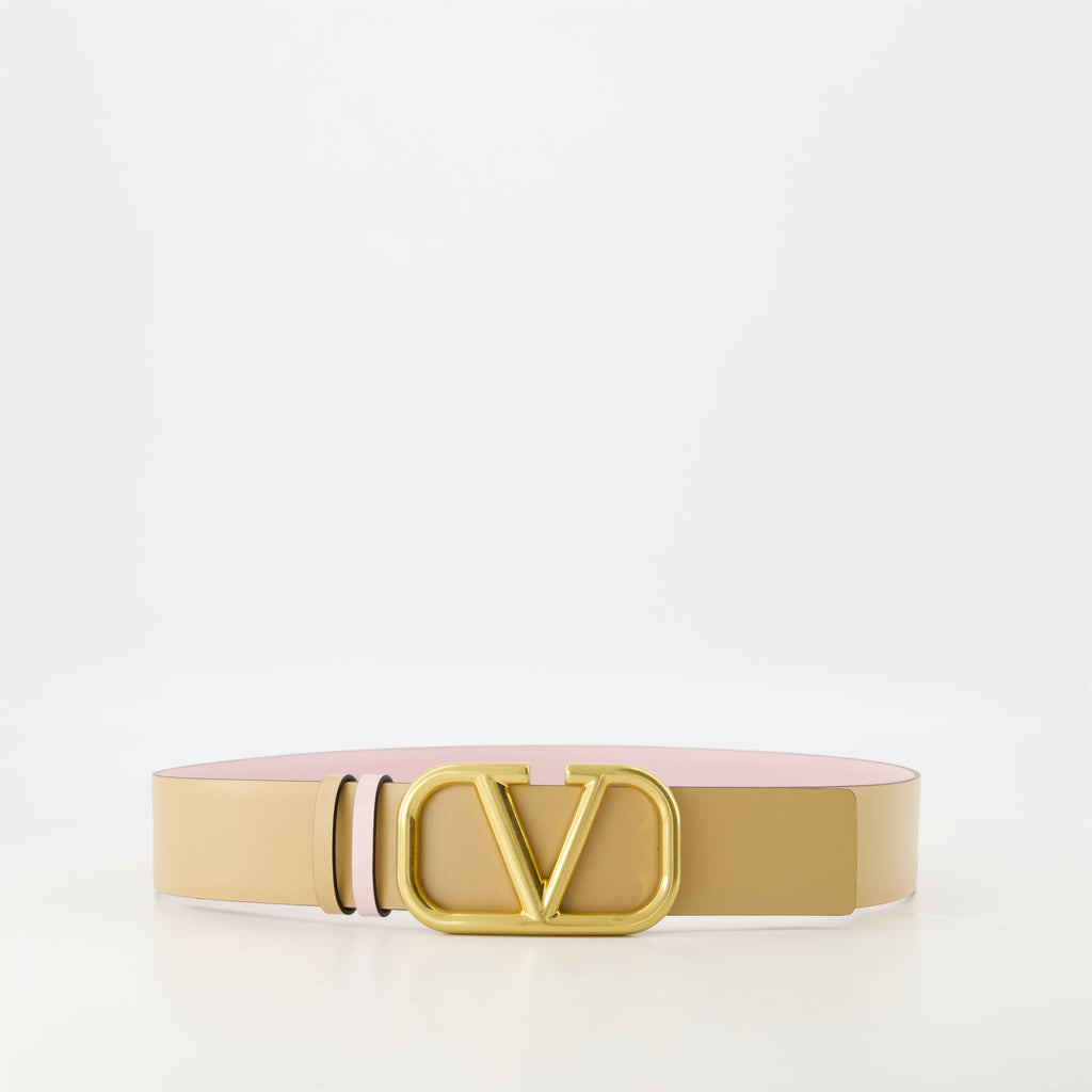 ベルト Ceinture VLogo Réversible Valentino Garavani ピンク Femme