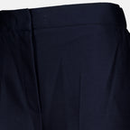 Pantalons Pantalon large en jersey bleu marine Max Mara Bleu foncé Femme