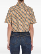 シャツ チェック柄シャツ Burberry ベージュ Femme