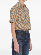 シャツ チェック柄シャツ Burberry ベージュ Femme