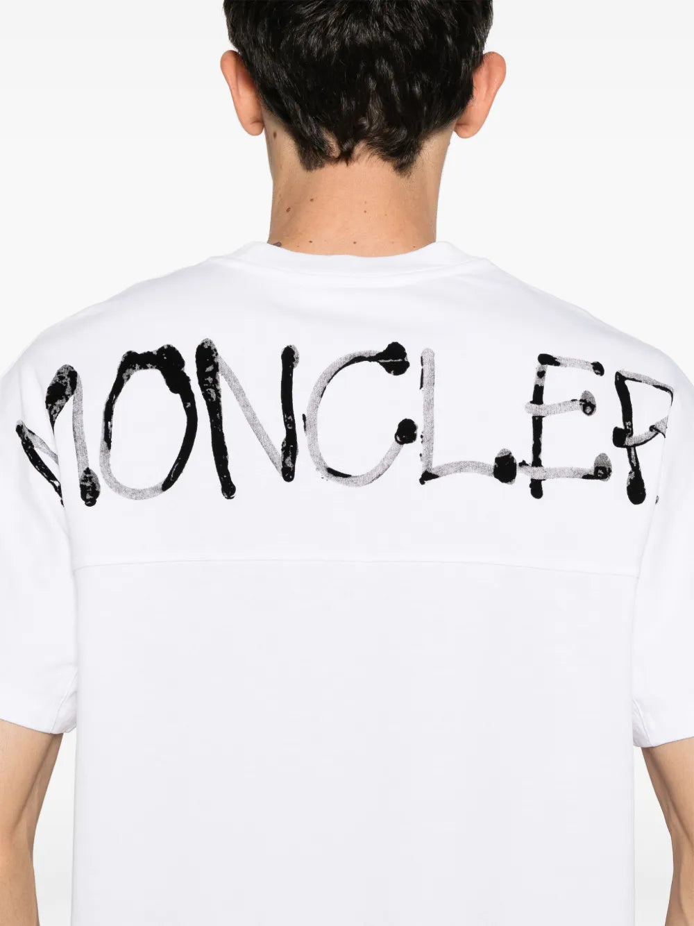 Camisetas Camiseta Graffiti Moncler Blanco Homme