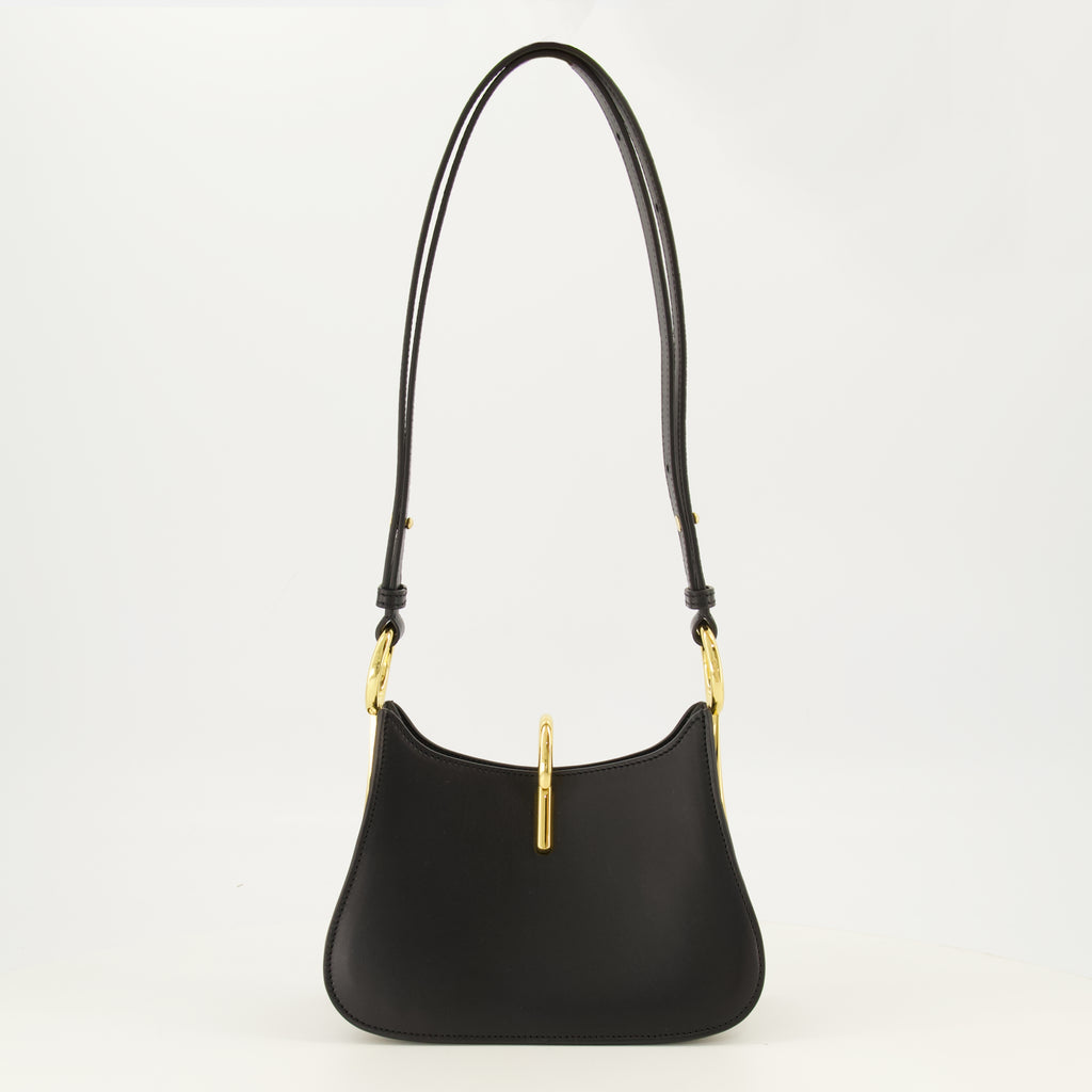 Sacs à main et épaule Sac Ring en cuir noir Rabanne Noir Femme