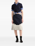 Maglieria Maglione a Maniche Corte Prada Blu scuro Femme