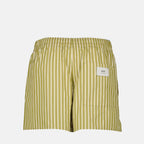 Shorts Gestreifte Shorts Ami PARIS Khaki Unisex