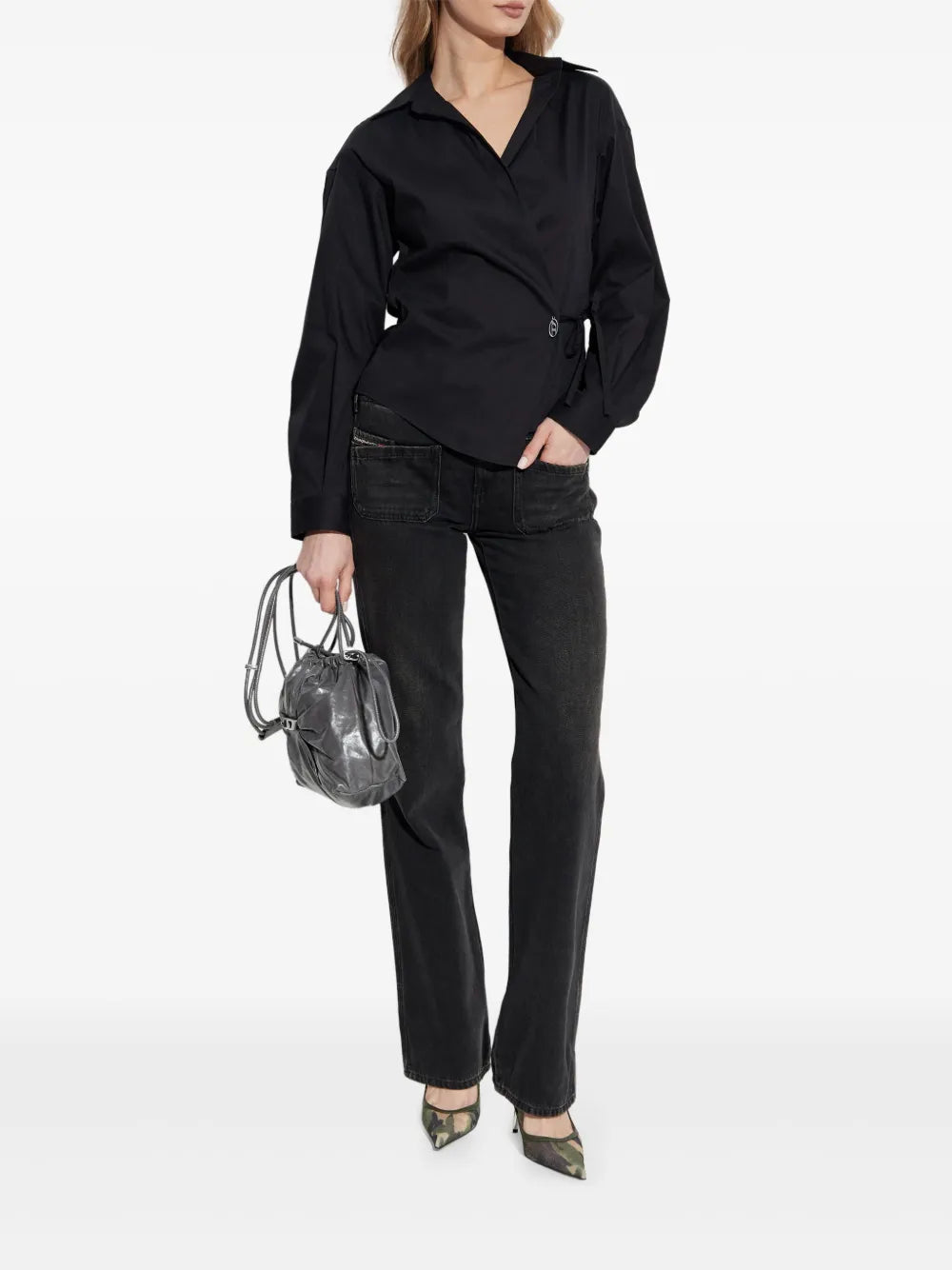 Shirts C-Delphi Shirt Diesel Black Femme