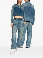Pantalons D-Axfor Snap Jeans Diesel Blau Unisexe