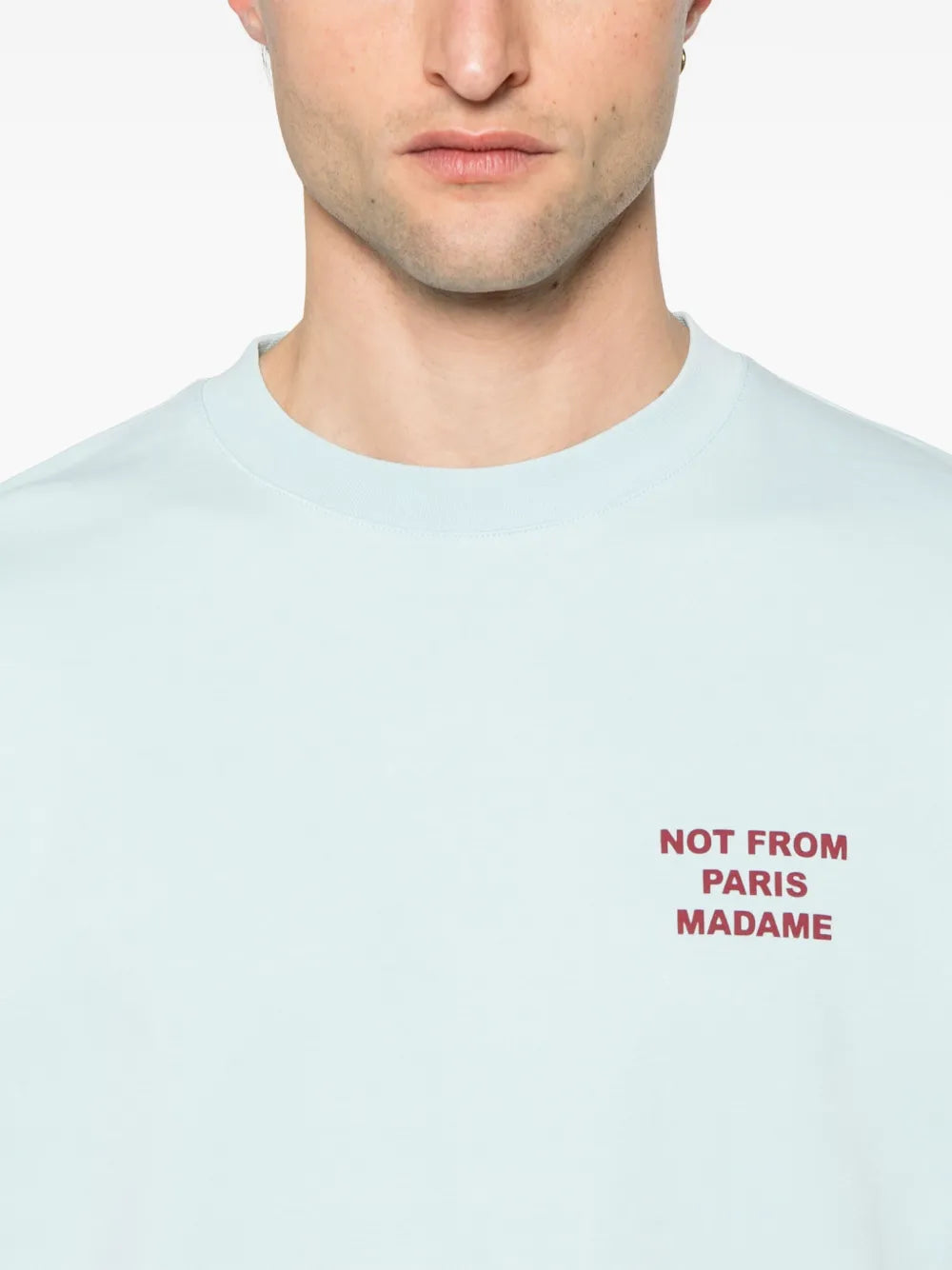 T-shirts T-shirt Slogan Slogan Drole De Monsieur Bleu Homme