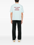 T-shirts T-shirt Slogan Slogan Drole De Monsieur Bleu Homme