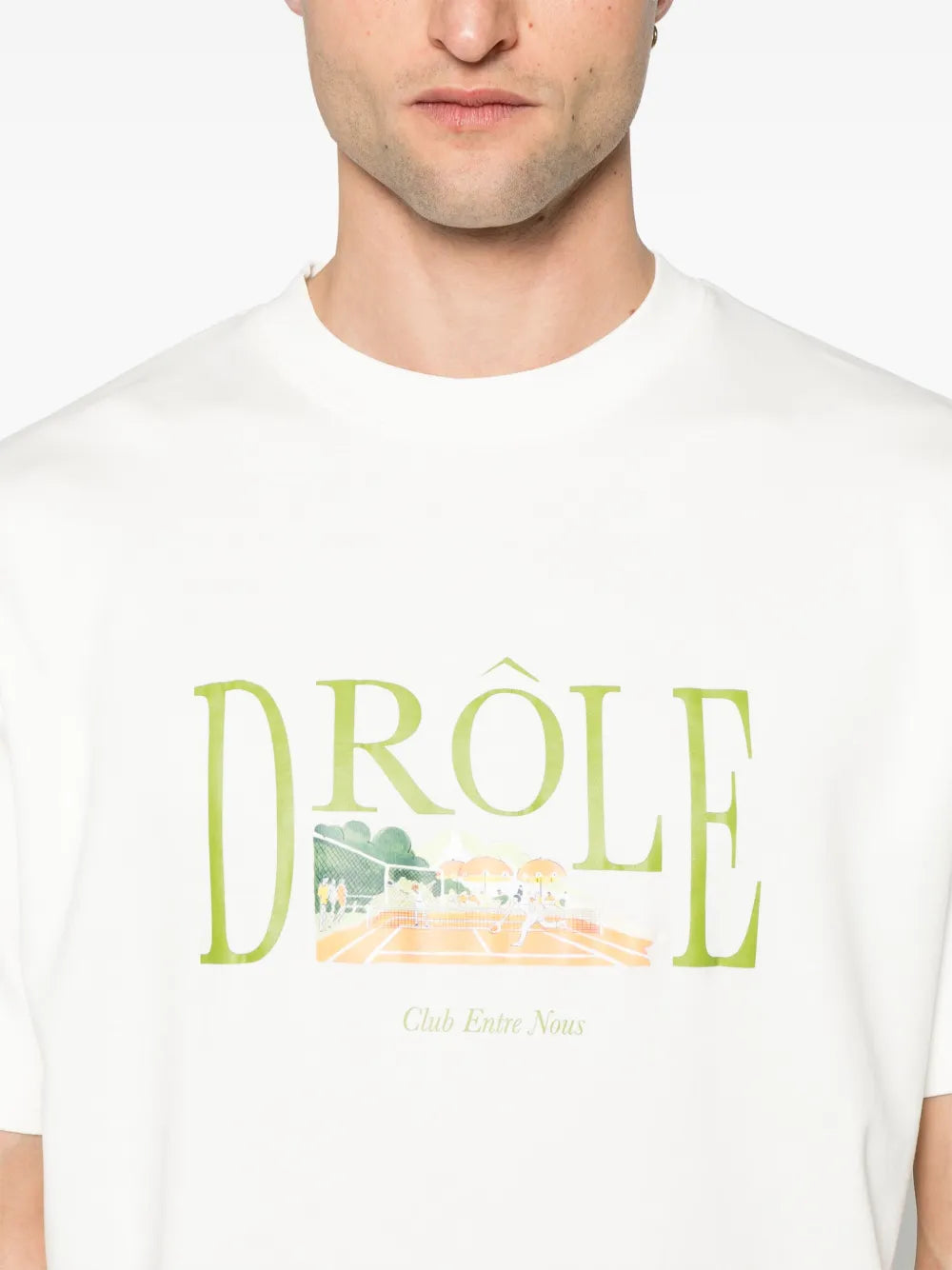 Camisetas Camiseta Tennis Court Drole De Monsieur Blanco Homme