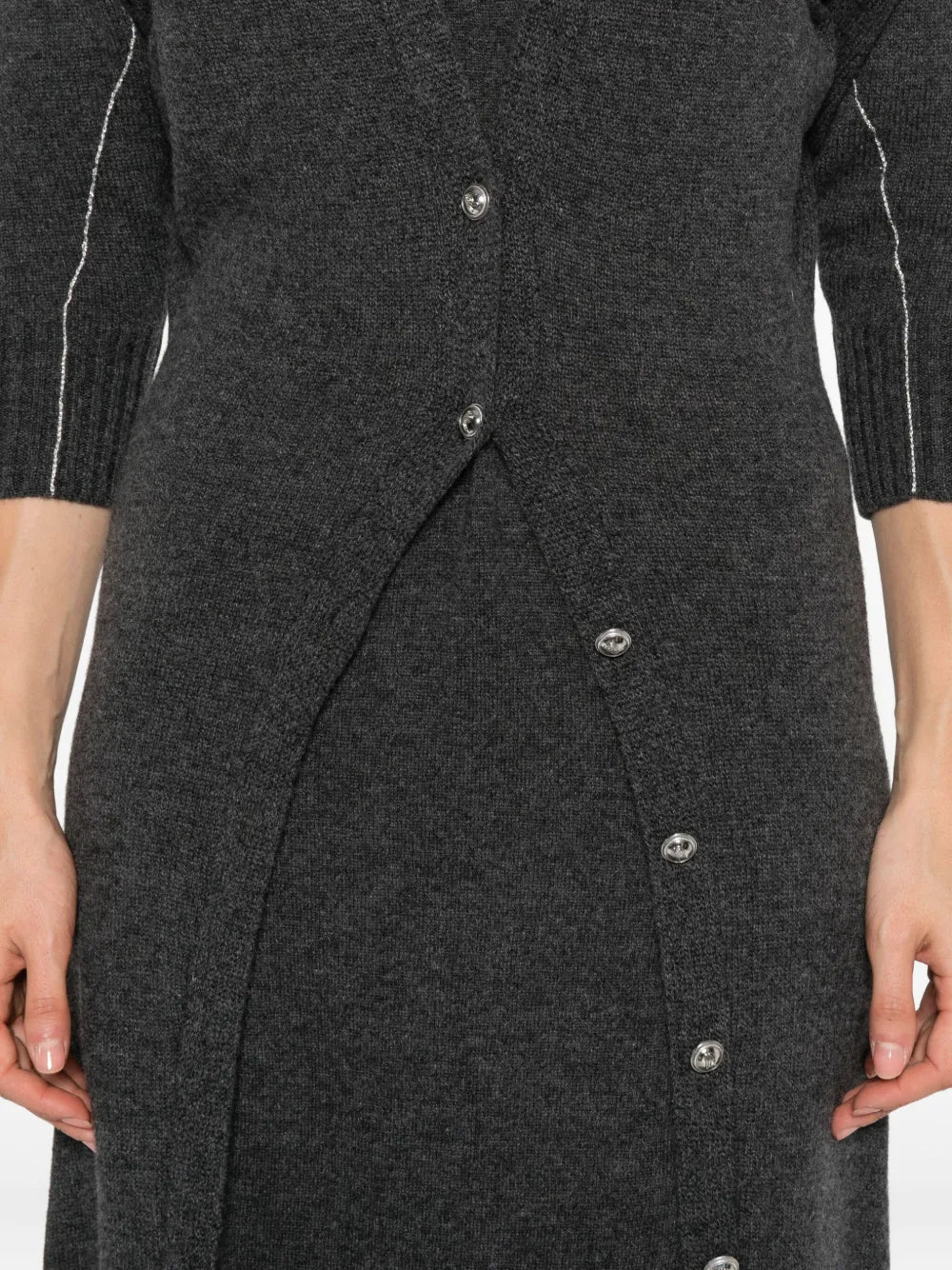 Immagine del vestito lungo in lana di Rabanne per donna - Stagione Autunno-Inverno 2025 - Vista Dettagliata_5