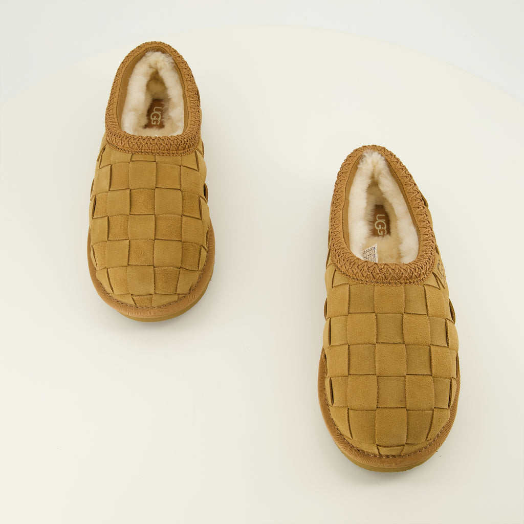 Chaussures ouvertes Mules Tasman tissé marron Ugg Marron Homme