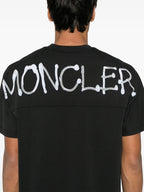 T-Shirts Graffiti T-Shirt Moncler Schwarz Homme