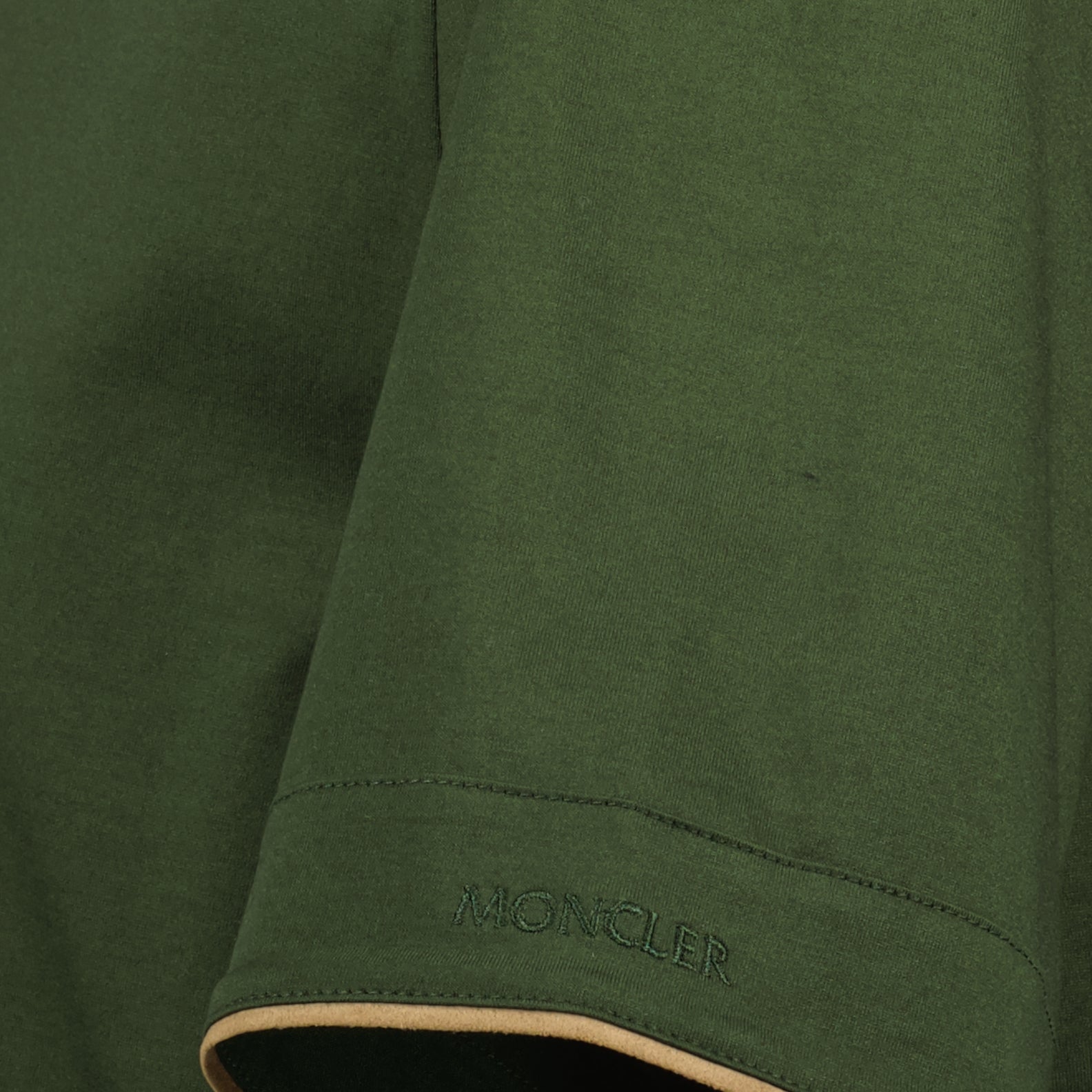 T-shirts T-shirt à bordure Moncler Vert Homme