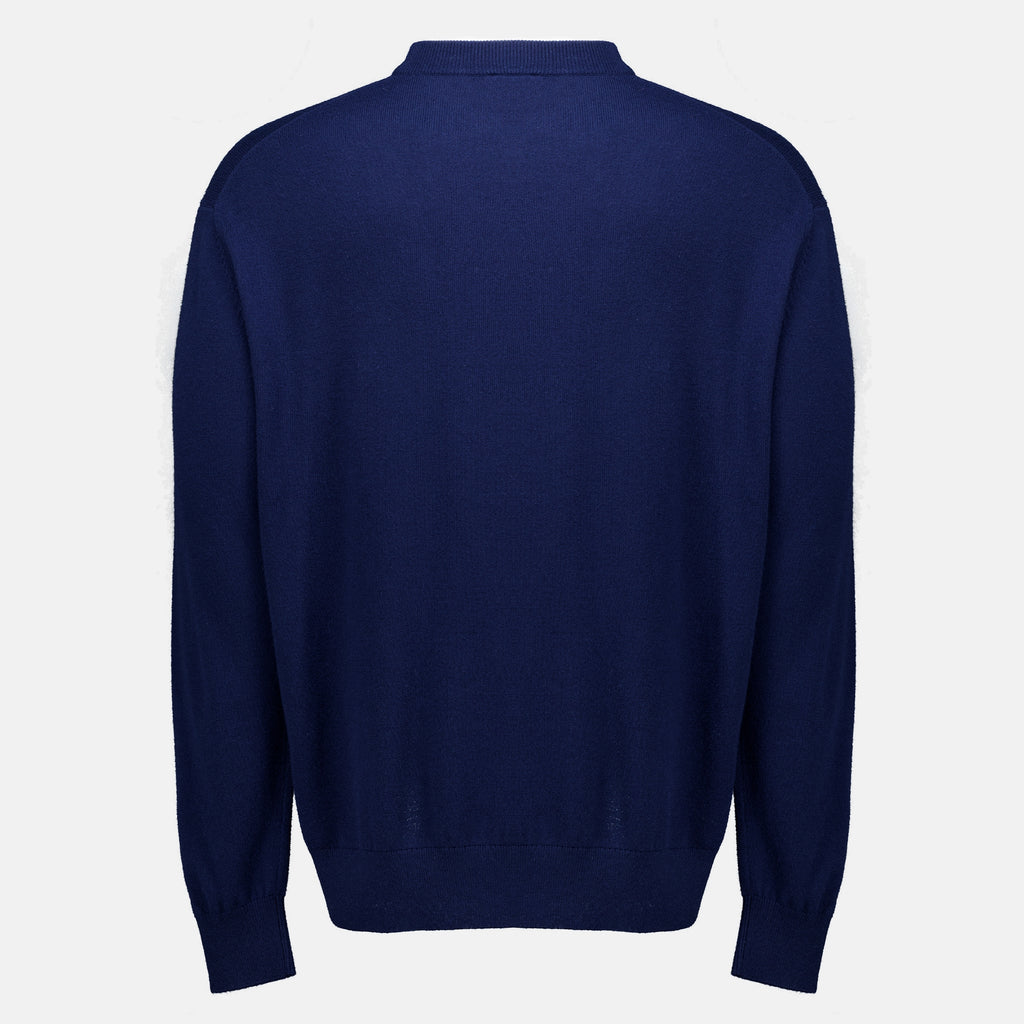 Sweatshirts D Miror Wool Sweater Navy Blue Drole De Monsieur Bleu foncé Homme