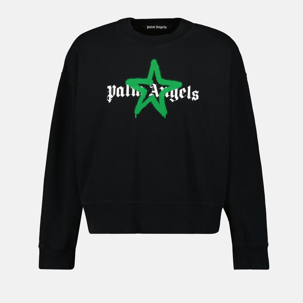 Sweatshirts Sweatshirt à logo Palm Angels Noir Homme