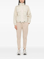 Jaquetas Casaco com Capuz Nor Moncler Grenoble Bege Femme
