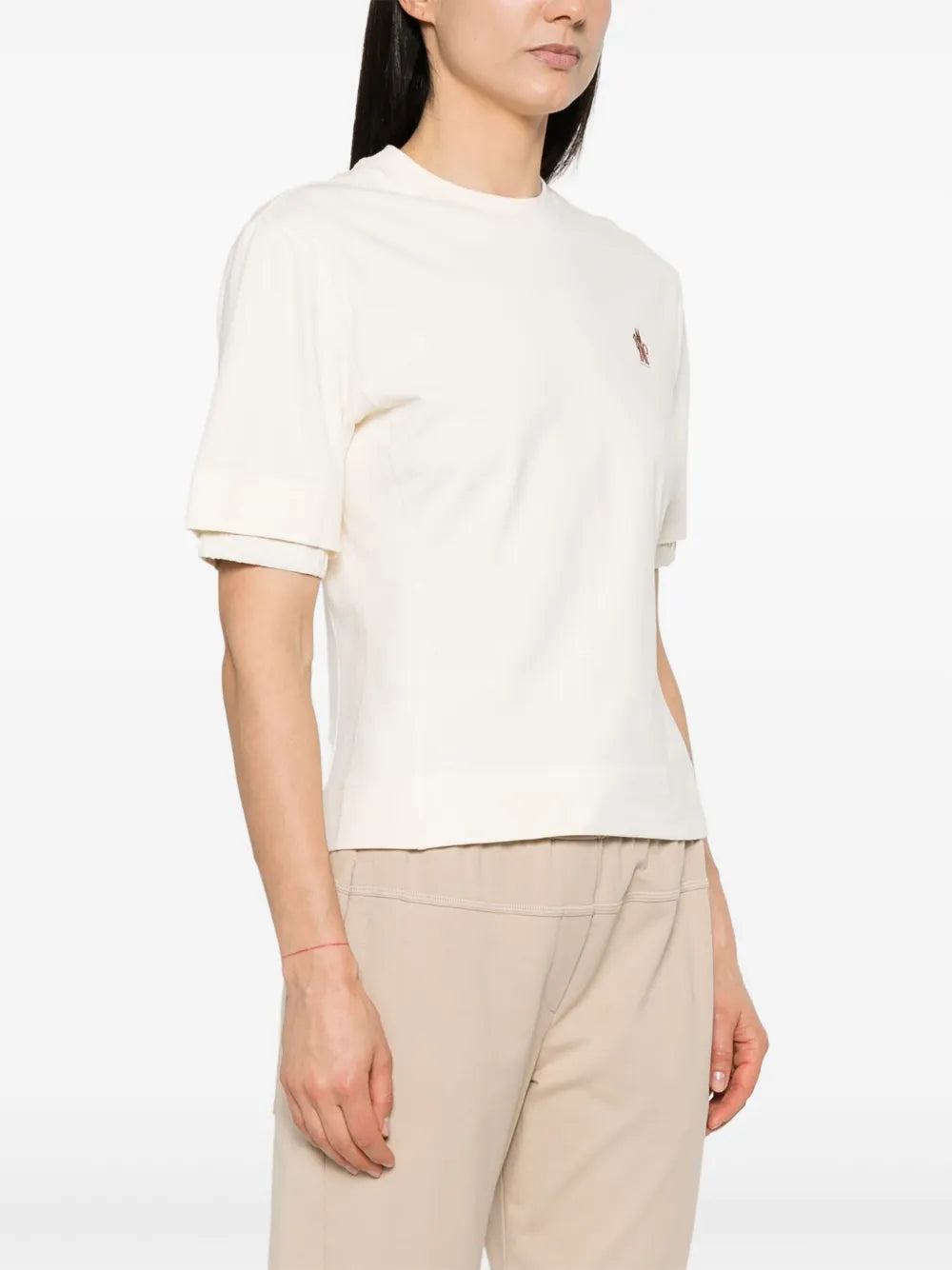 T-shirts T-shirt à logo Moncler Grenoble Beige Femme