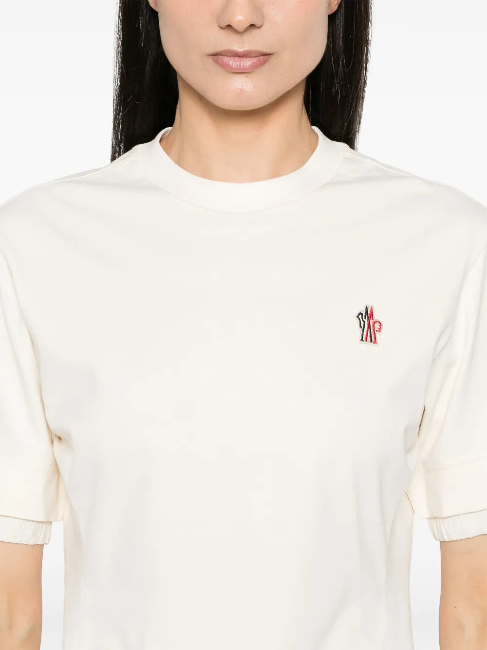 T-shirts T-shirt à logo Moncler Grenoble Beige Femme