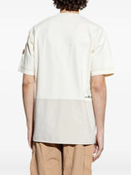 Camisetas T-shirt com Bolso Moncler Grenoble Bege Homme