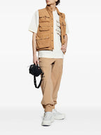 Camisetas T-shirt com Bolso Moncler Grenoble Bege Homme