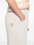 Pantaloni Pantaloni da Sweat in Cotone Moncler Grenoble Grigio Femme