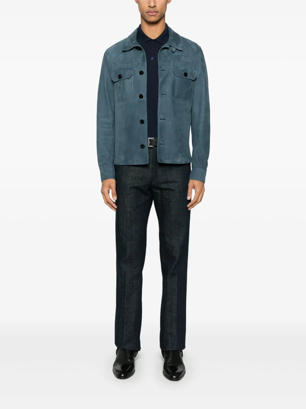 Immagine dell'articolo Polo Cassandre del marchio Saint Laurent per Uomo - Collezione Autunno-Inverno 2025 - Vista Posteriore