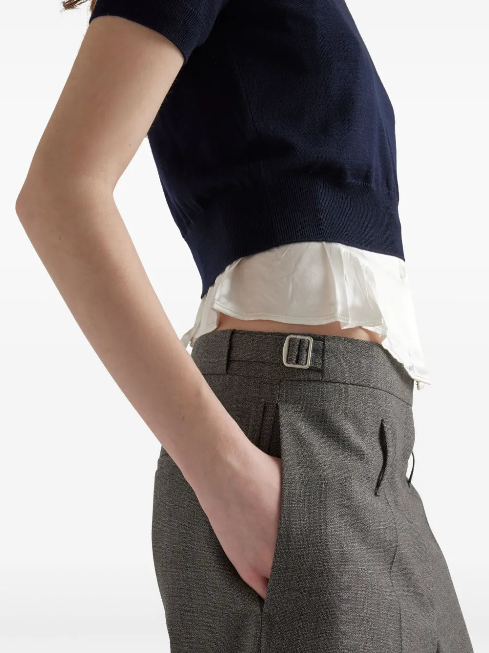 Pants Gray Wool Pants Prada Gray Femme