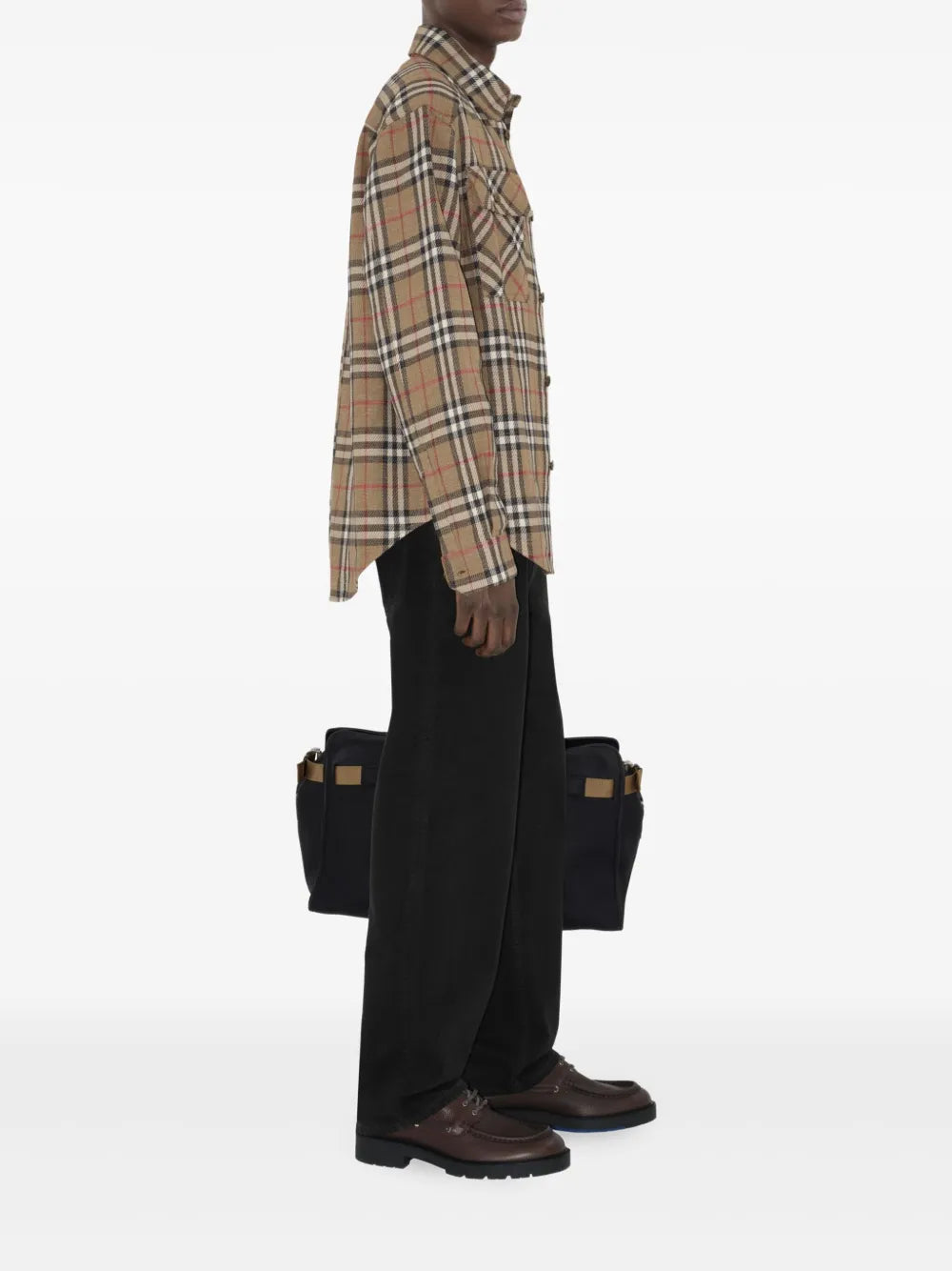 Shirts Check Plaid Shirt Burberry Beige Homme