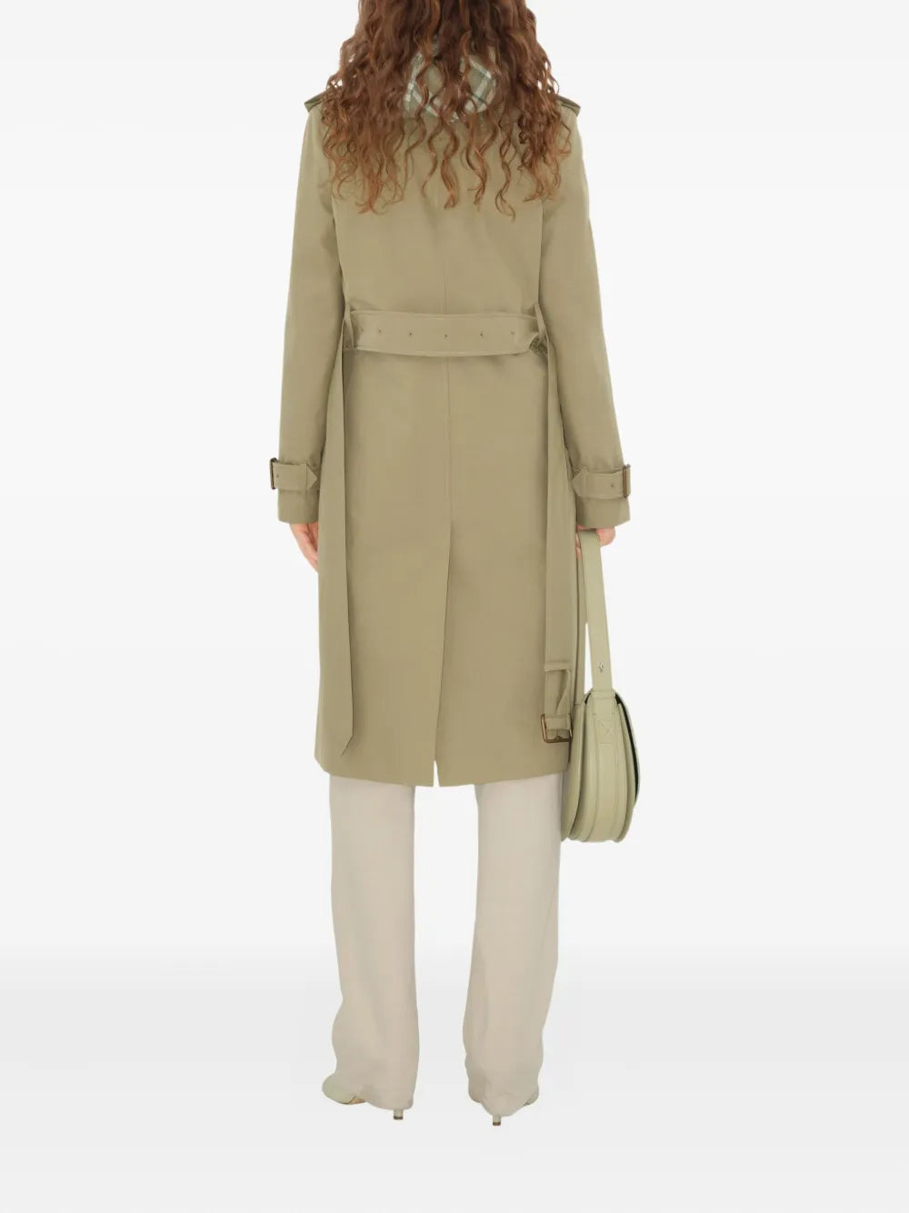 Mäntel Langer Trenchcoat Burberry Khaki Femme
