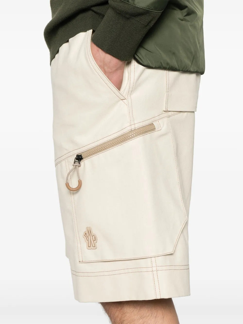 Shorts Short cotton cargo Moncler Grenoble Beige Men