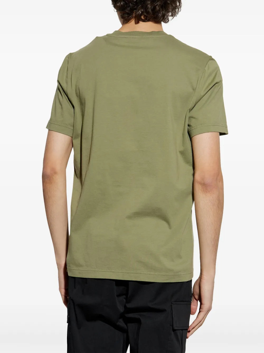 T-shirt T-Shirt con Motivo Logo Sbiadito Moncler Verde Homme