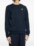 Sweatshirts Sweat à logo délavé Moncler Bleu foncé Homme
