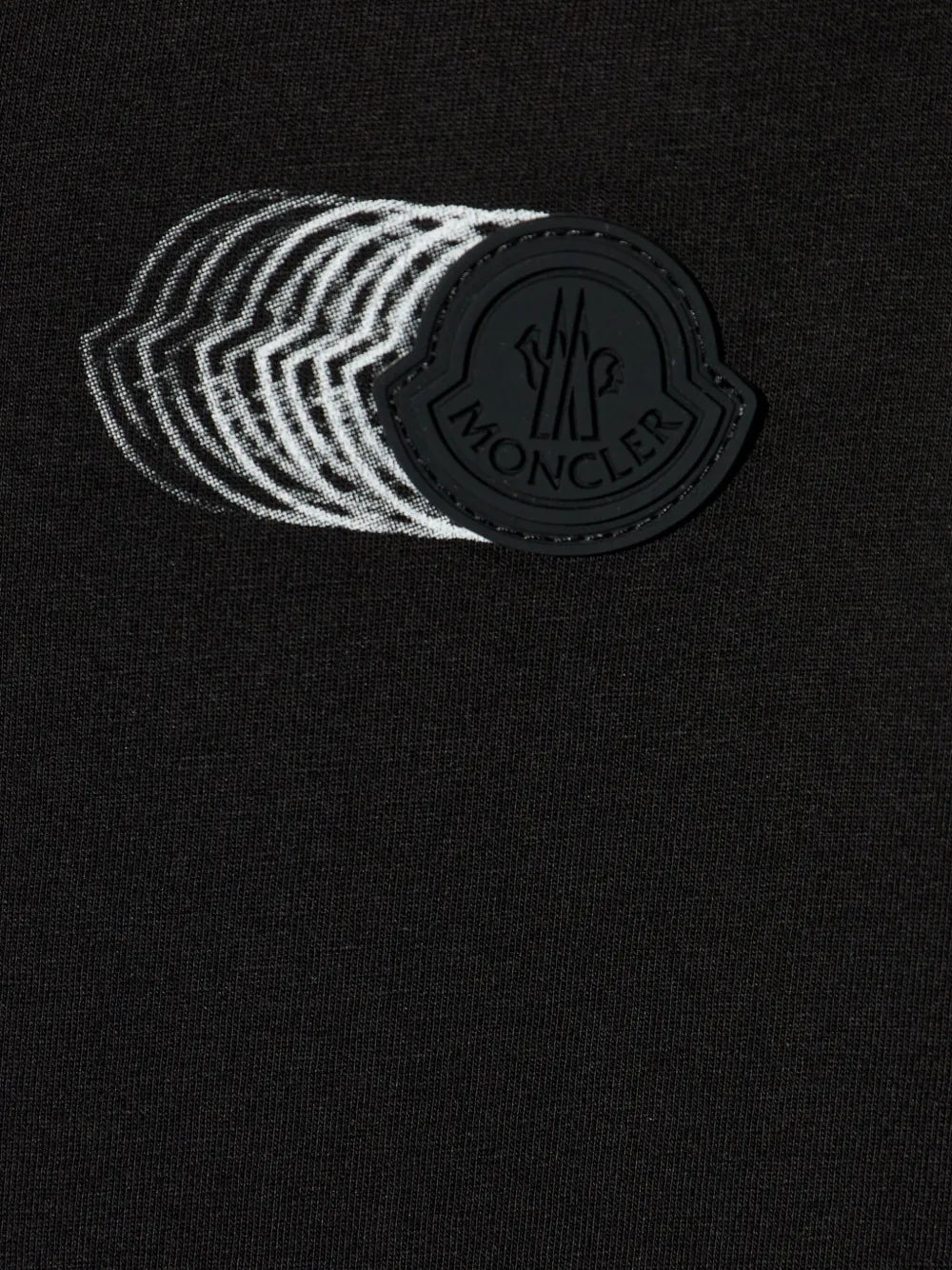 T-shirts Faded Logo Print T-shirt Moncler Black Homme