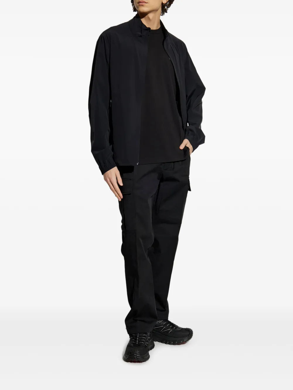T-shirts Faded Logo Print T-shirt Moncler Black Homme