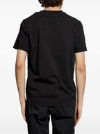 T-shirts Faded Logo Print T-shirt Moncler Black Homme