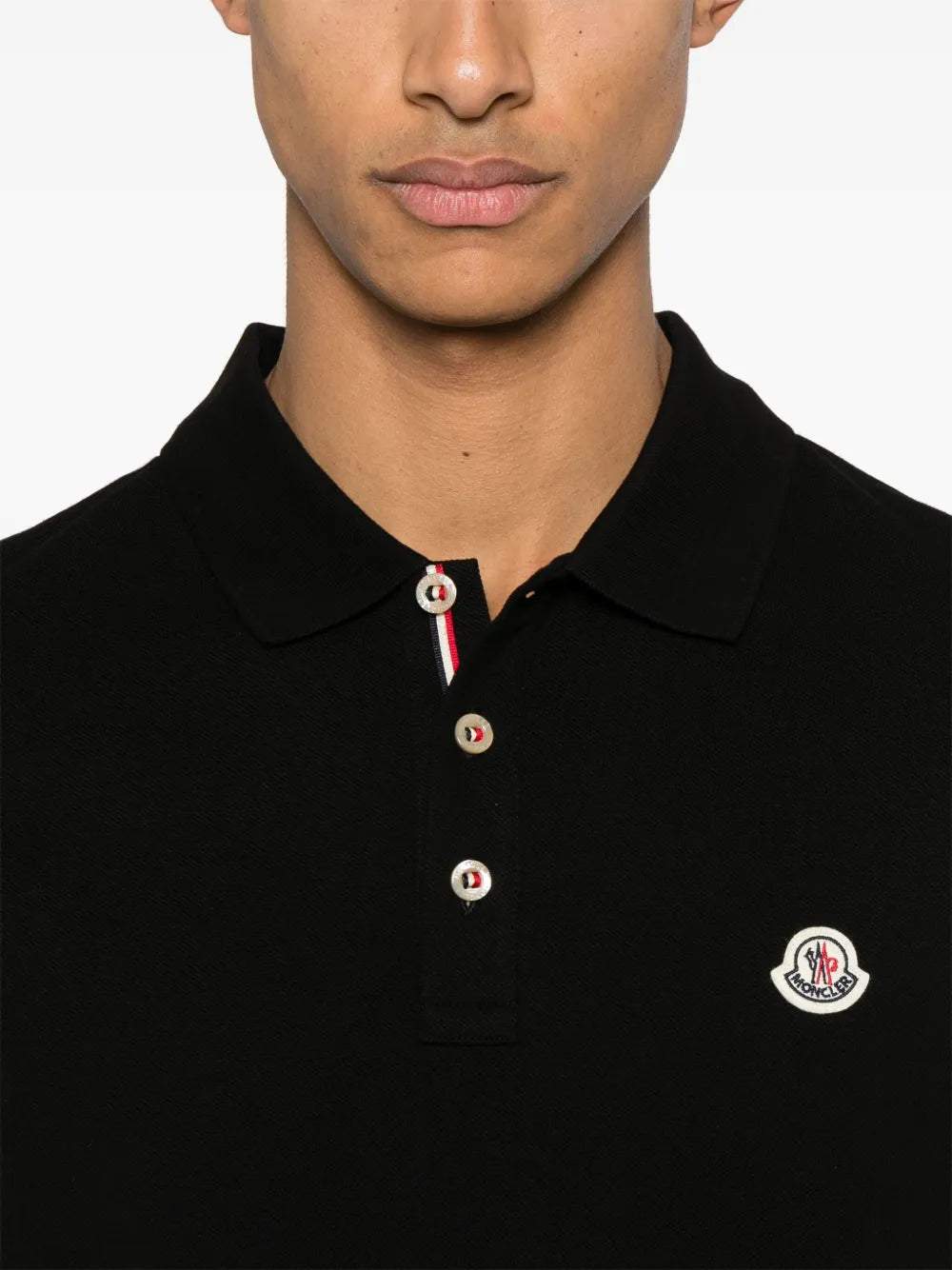 Polo shirts Logo Polo Moncler Black Men