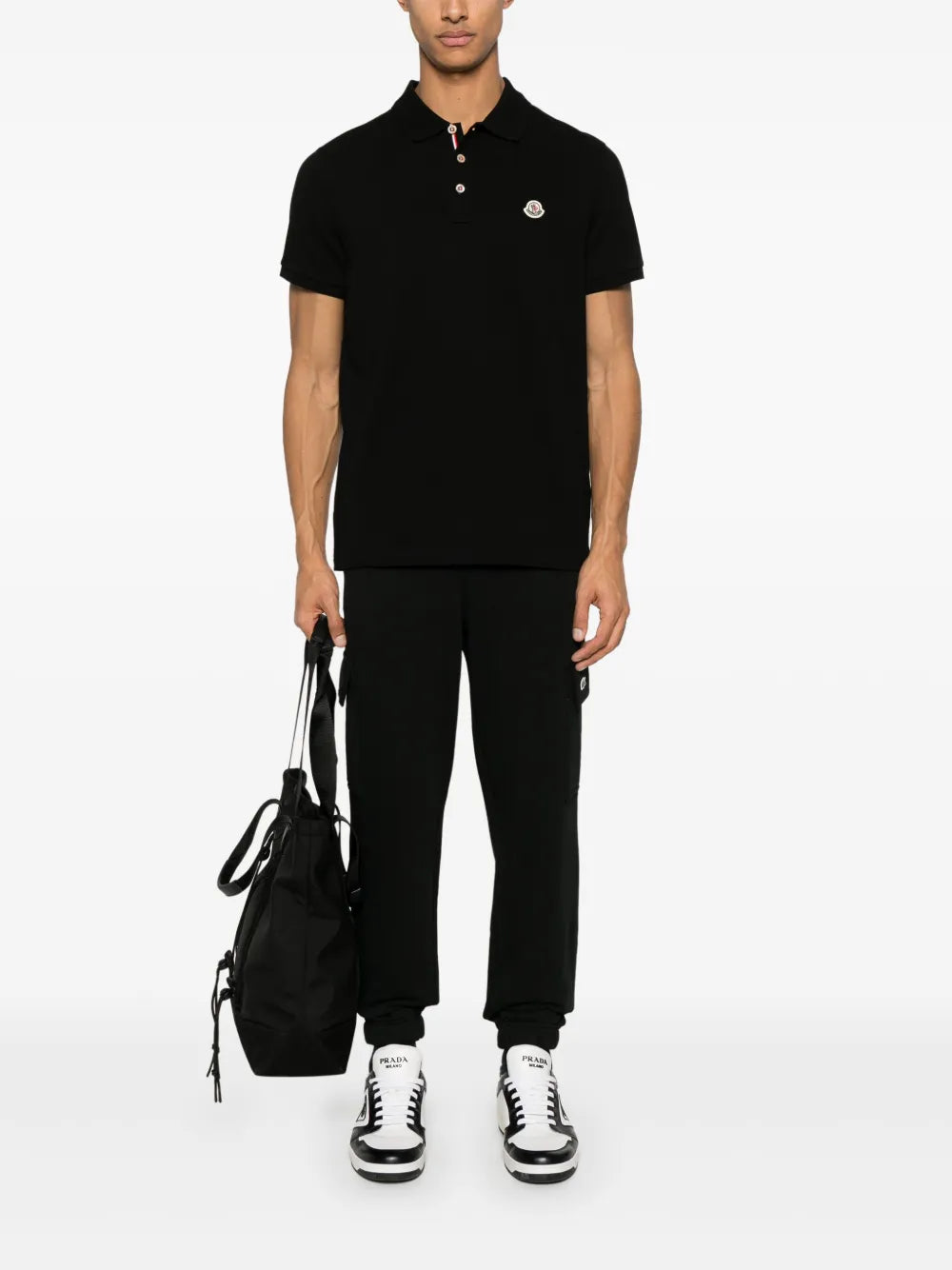 Polo shirts Logo Polo Moncler Black Men