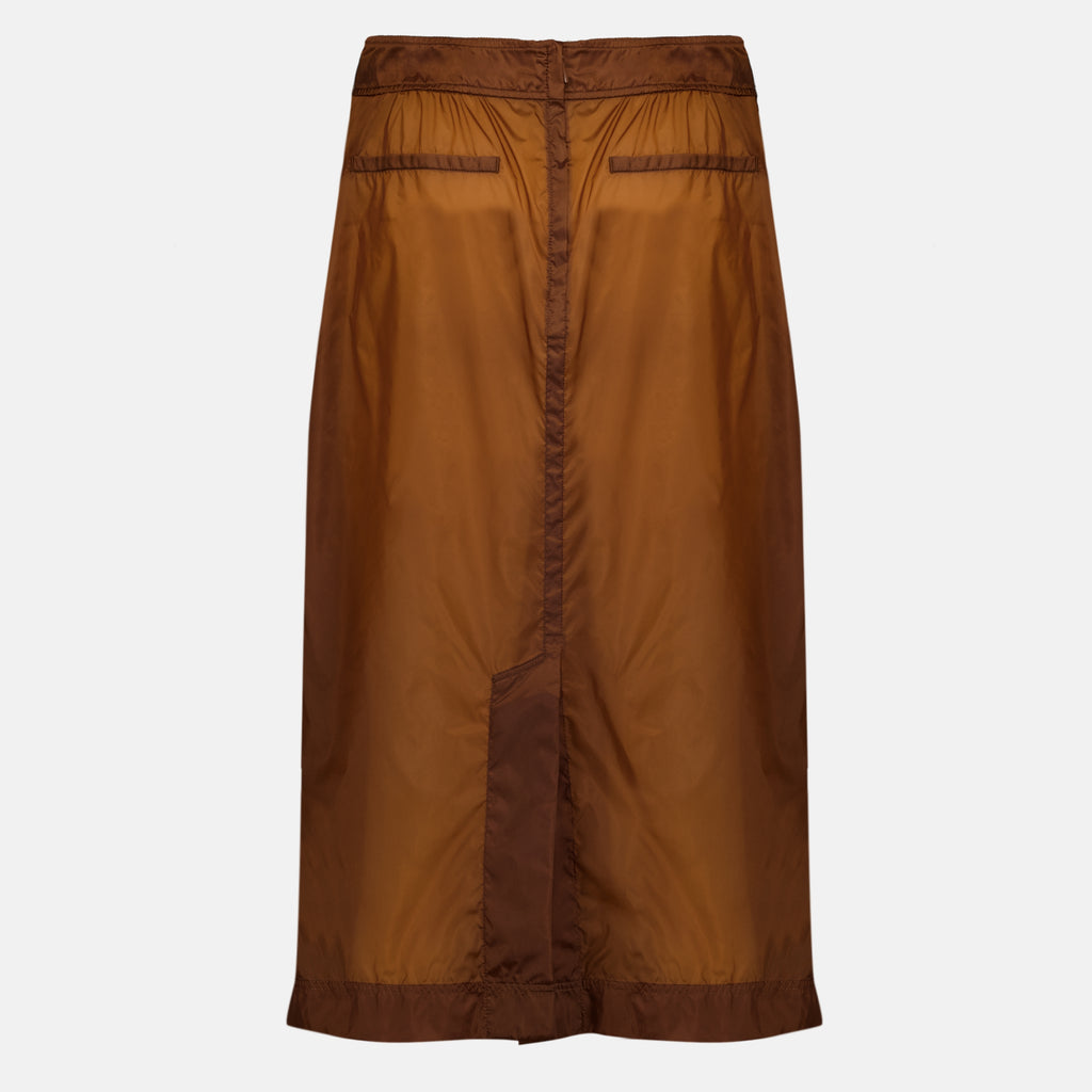 Jupes Jupe marron en nylon Saint Laurent Marron Femme
