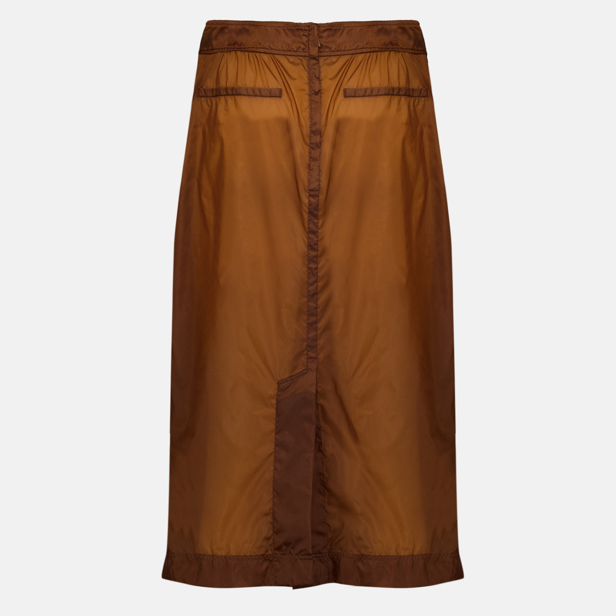Jupes Brauner Nylon-Rock Saint Laurent Marron Femme