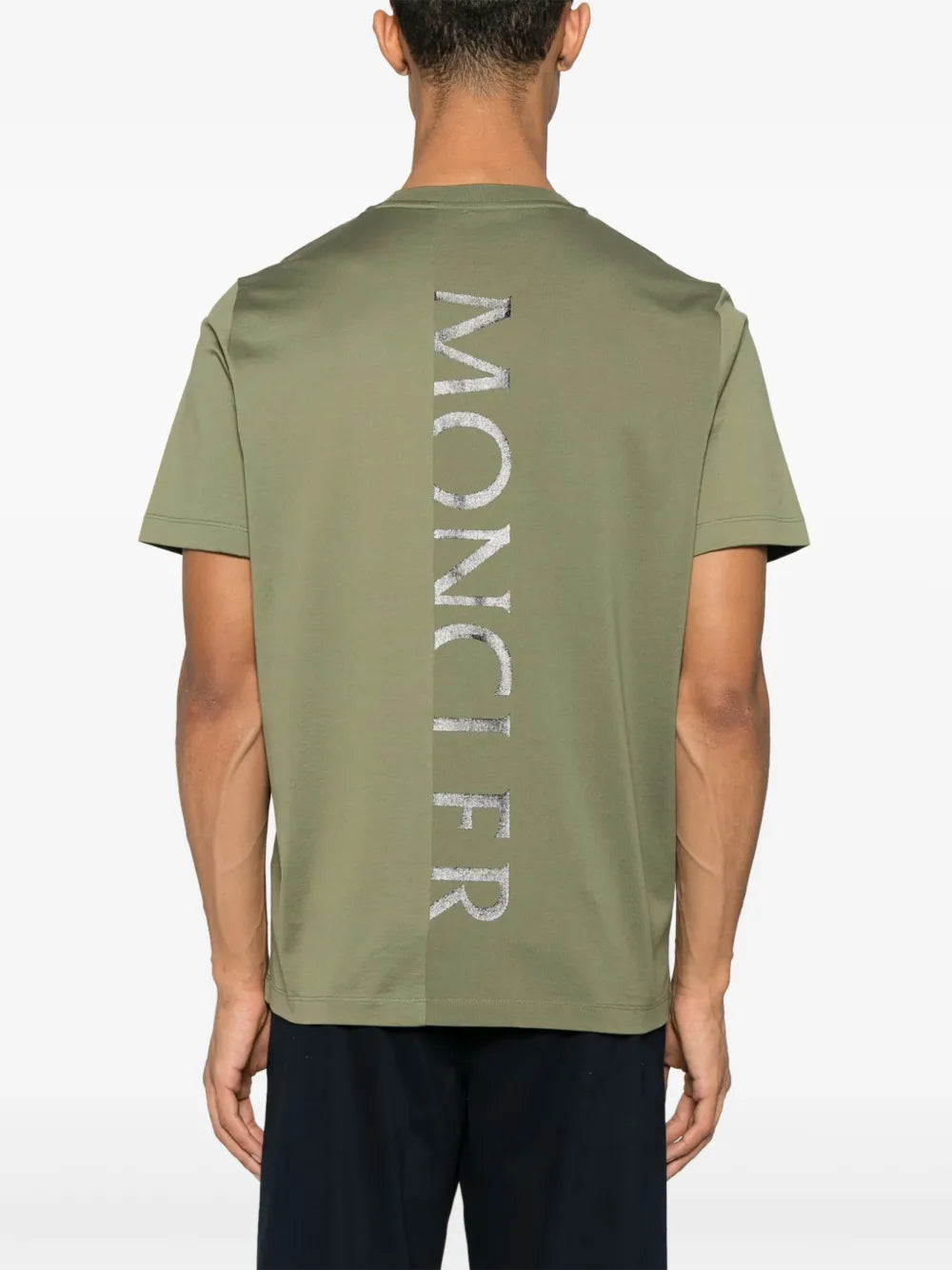 T-shirts Vertical Logo T-shirt Moncler Green Homme