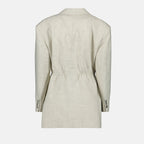 Giacche Blazer in Lana Rabanne Beige Femme