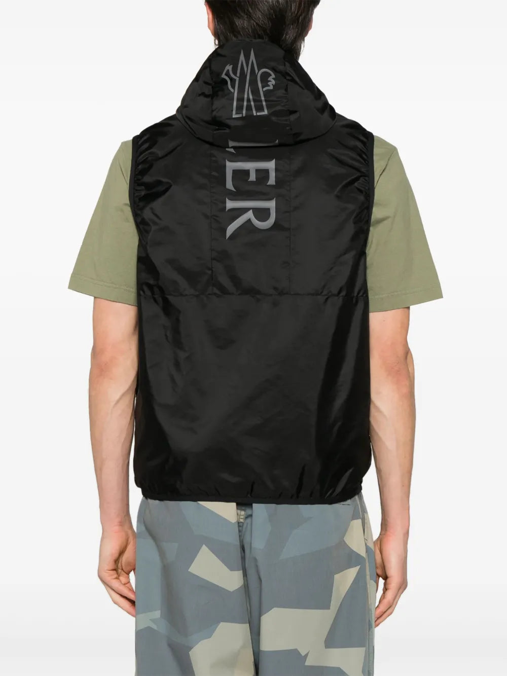 Vestes Veste sans manches Moretan Moncler Noir Homme